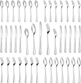 30 Pcs Silverware Set Service for 6,Premium Stainless Steel Flatware Set, Mirror Polished Cutlery Utensil Sets, Durable Kitchen Eating Tableware