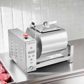 Vacuum Meat Tumbler Marinator Machine 10L For Chicken Steak Fish Stainless Steel (Option: silver)