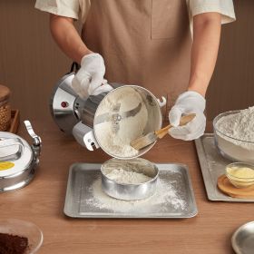 550g Commercial Spice Grinder Electric Grain Mill Grinder High Speed (Option: silver)